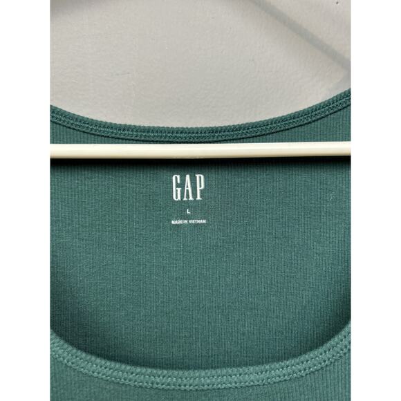 American Eagle GAP Tank Top Womens Large Blue Green Yellow Ribbed Logo Trio Set - Picture 10 of 14